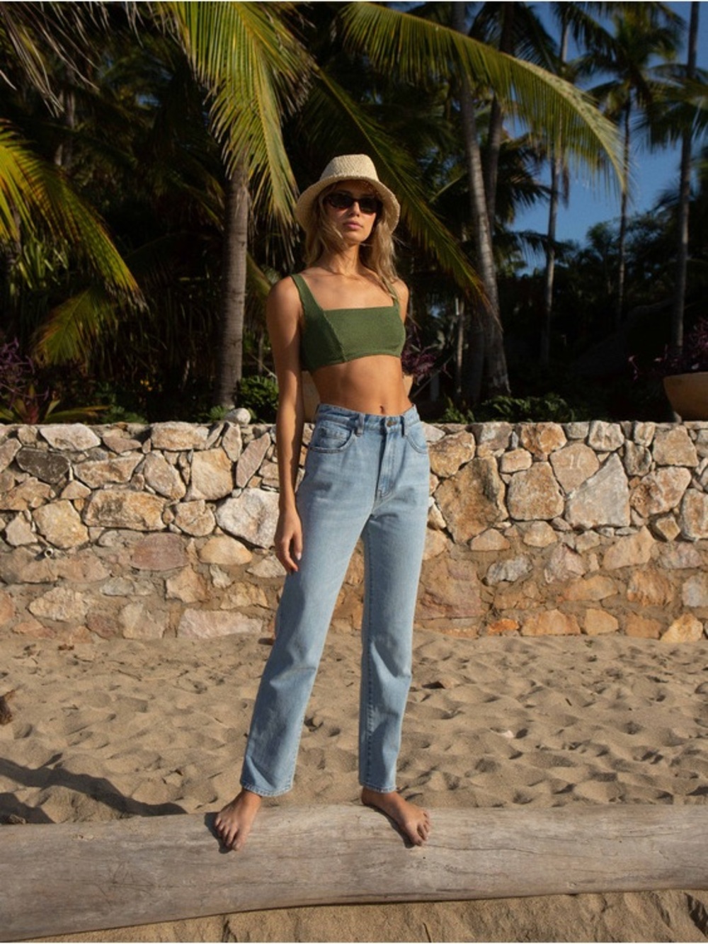 Billabong Light Blue Straight Leg Jeans